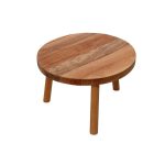 ESPIEL - ROUND WOODEN STAND WITH FEET 25 x 25 x 15 CM