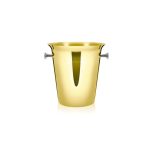 LUMIAN - GOLD PLATED DIONISIO ST/ST 18/10 BUCKET 21 CM / 5 L