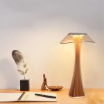 LE COQ - ASTREO LED COPPER TABLE LAMP PLISSE - ACRYLIC / ABS / 3 WATT - Image 2