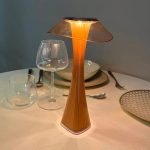LE COQ - ASTREO LED COPPER TABLE LAMP PLISSE - ACRYLIC / ABS / 3 WATT - Image 6