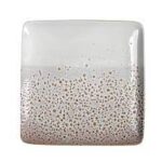 *DISCONTINUED - ESPIEL - ARTISTI DESSERT PLATE SQUARE 21 x 21 CM WHITE DOTS