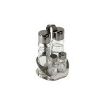 MAK - OIL/VINEGAR SALT/PEPPER CONDIMENT GLASS SET