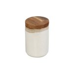 *DISCONTINUED - ESPIEL - REACT. BEIGE ESSENTIALS JAR WITH LID 10 x 10 CM