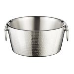 LEONE - HAMMERED STEEL WINE BUCKET 37.5 x 17.5 CM