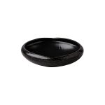 RAW - SIDE BOWL BLACK SATIN/STONE 17 x 4.6 CM