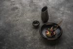 RAW - SIDE BOWL BLACK SATIN/STONE 17 x 4.6 CM - Image 2