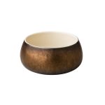 RAW - CURVED BOWL METALLIC GOLD 15 x 7.5 CM
