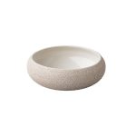 RAW - CURVED BOWL VULCANIC WHITE 19.5 x 6.7 CM