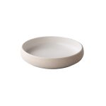RAW - CURVED BOWL VULCANIC WHITE 19.5 x 6.7 CM
