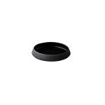 RAW - VULCANIC BLACK CONICAL PLATE 20 x 3.7 CM