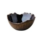 RAW - CRACKED BOWL METALLIC GOLD 16.5 x 7.5 CM