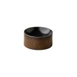 RAW - TOWER PLATE BLACK SATIN/GOLD 16 x 7.8 CM