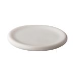 RAW - WHITE SATIN STONE PLATE 24.5 CM