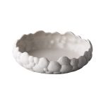 RAW - BUBBLE CURVED BOWL WHITE 20 x 5.5 CM