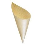 LEONE - MAXI WOODEN CONE Ø7 x 19.5 CM - 50 PCS