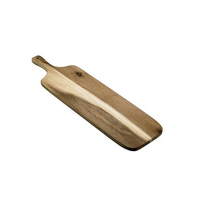 S5010.jpg LEONE - ACACIA SERVING BOARD 75 x 20 CM WITH HANDLE - Image 1