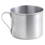 ALUMINIUM MUG 350 ML SILVER WITH HANDLE
