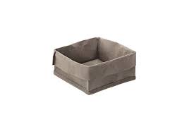 T0003.R.jpg LEONE - OLIVE GREEN BREAD PAPER BASKET 14 x 14 x 10 CM - Image 1