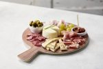 LEONE - MELAMINE PIZZA PLATE WOOD 36 CM WITH HANDLE - Image 2