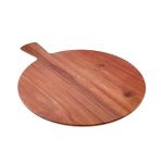 LEONE - MELAMINE PIZZA PLATE WOOD 36 CM WITH HANDLE - Image 3
