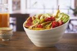 LEONE - WHITE MELAMINE SLANTED SALAD BOWL 17.8 x 11.5 CM / 750 ML - Image 2