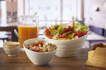 LEONE - WHITE MELAMINE SLANTED SALAD BOWL 28 x 10 CM / 2.5 LT - Image 3