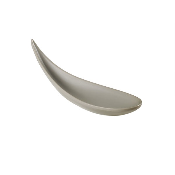 T8511.jpg LEONE - GREY MELAMINE PARTY SPOON 15 x 4.7 CM - Image 1