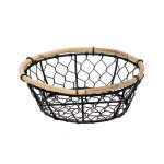 ESPIEL - ROUND WIRE BASKET 21.5 x 7 CM