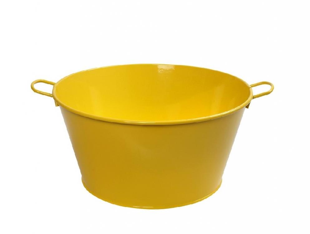 TEM128.jpg ESPIEL - METAL OVAL CHAMPGANE BUCKET YELLOW 36 CM - Image 1