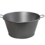 ESPIEL - METAL OVAL CHAMPAGNE BUCKET GREY 36 CM