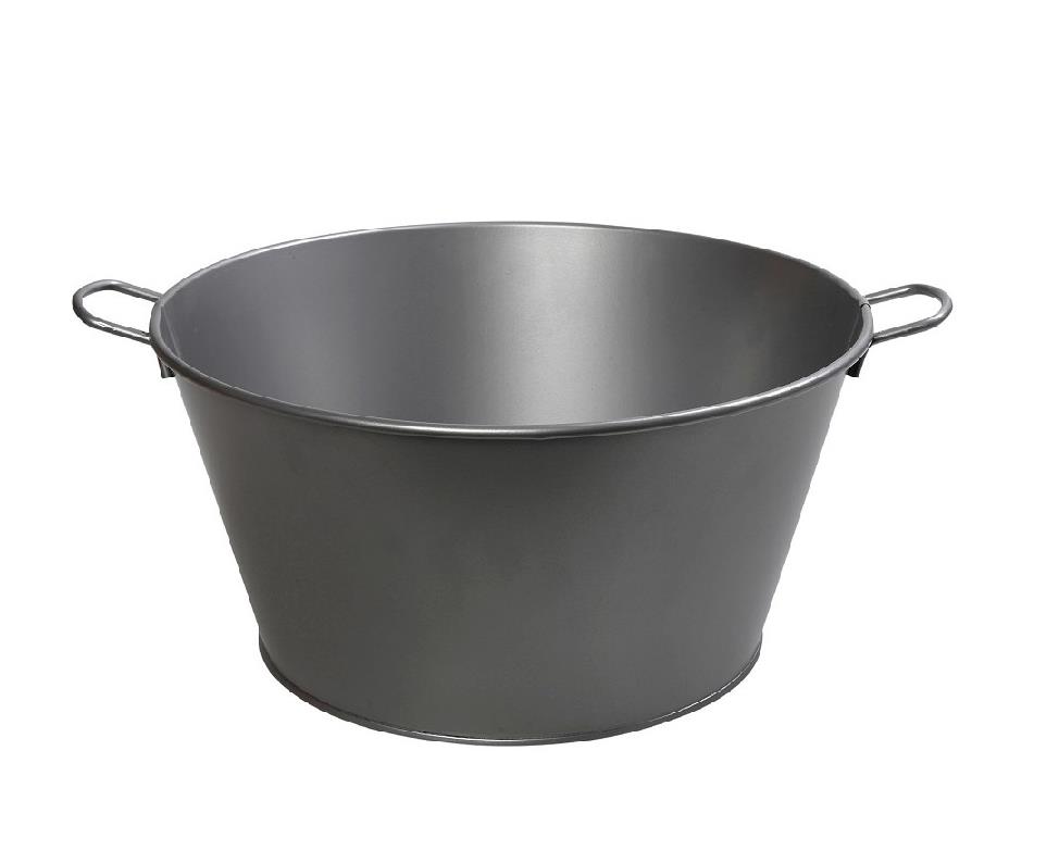 TEM132.jpg ESPIEL - METAL OVAL CHAMPAGNE BUCKET GREY 36 CM - Image 1