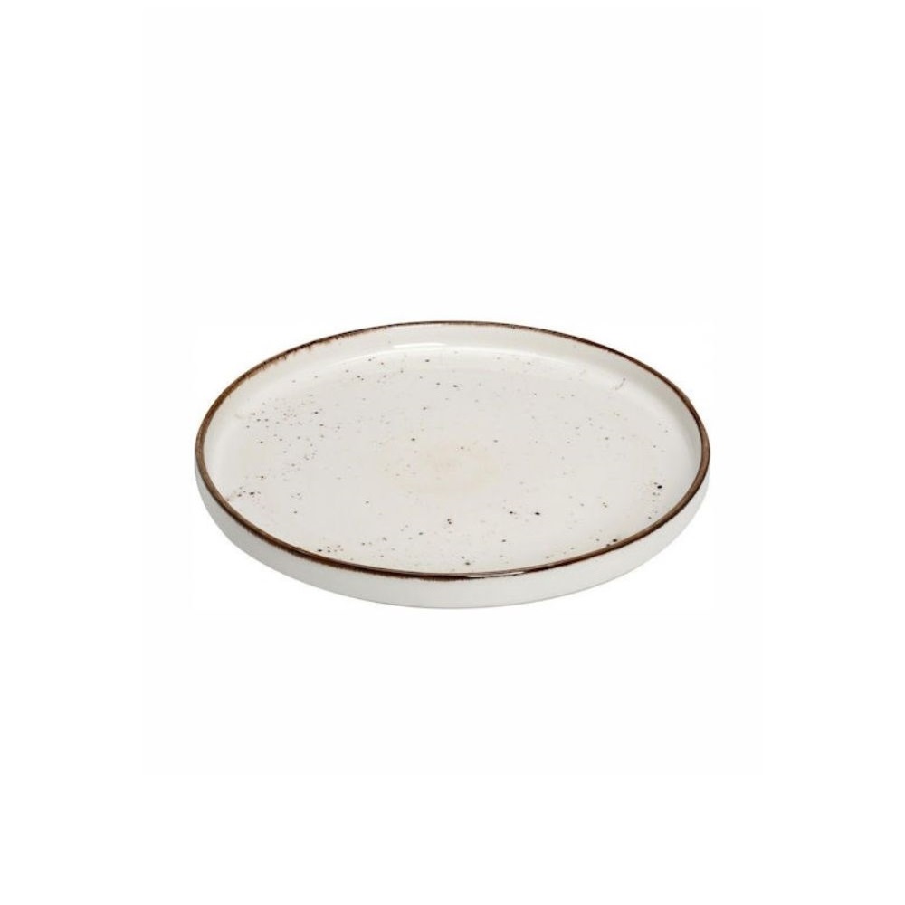 TLK132K6.jpg *DISCONTINUED - ESPIEL - STEP PRESENTATION TERRA CREAM PLATE 21 CM - Image 1
