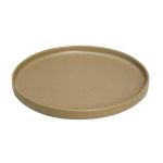 *DISCONTINUED - ESPIEL - STEP PRESENTATION MAT GOLD/BIEGE PLATE 21 CM TLL132K6