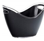 ESPIEL - ACRYLIC CHAMPAGNE BUCKET BLACK 35 CM MPA106