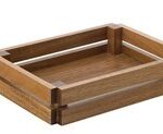 HIGH IROKO LARGE CRATE 32 x 22 x 9 CM