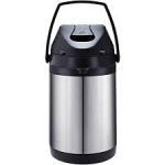 AIR POT WITH PUMP 3 LT INOX WITH BLACK TOP
