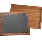 IROKO WOOD PLATTER 36x28 WITH PLACE FOR SLATE 30x22