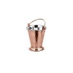 XM - HAMMERED CUP COPPER HANDLED 9 CM