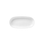 DOT - WHITE OVAL  PLATTER 19 x 9.5 CM