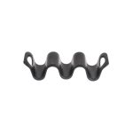 TC - BLACK MELAMINE 2-3 TACO STAND 14.5 x 5.5 x 4 CM