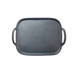 TC - FAUX MELAMINE CAST IRON SERVING TRAY WITH HANDLES 36 x 25.5 x 3.2 CM - Image 5