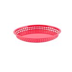TC - TEXAS OVAL BASKET PP 32.5 x 24 x 4 CM RED