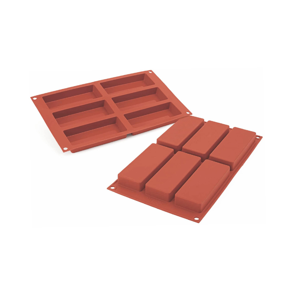 115233.jpg SCHNEIDER - SILICON MOLD FINANCIERS 30x17.5 FOR 6 PCS 120x45 MM - Image 1