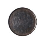 TC - LUNARA MELAMINE ROUND PLATTER NATURAL BLACK 27 CM