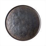 TC - LUNARA MELAMINE ROUND PLATTER NATURAL BLACK 40.5 CM