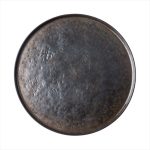 TC - LUNARA MELAMINE ROUND PLATTER NATURAL BLACK 45.5 CM