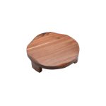 XM - FOOTED ACACIA WOODEN BOARD ROUND ø30.5 x 6 CM