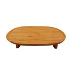 XM - FOOTED BAMBOO SERVING BOARD 34.5 x 29 x 5 CM