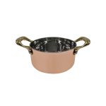 XM - ROUND SERVING POT COPPER 12 CM H: 6.5 CM