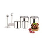WEIS - DESSERT TIN CIRCLE SET 2+2 ST/ST